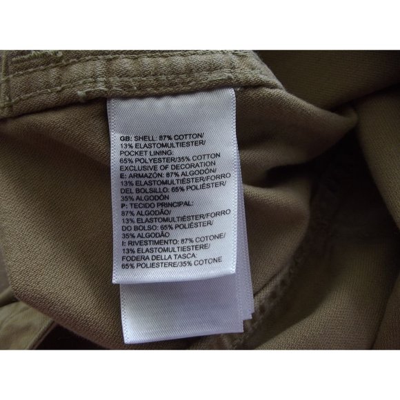 The North Face Shorts Womens 10 Khaki Tan Brown Flat Front Chino Casual Outdoor - Picture 8 of 10